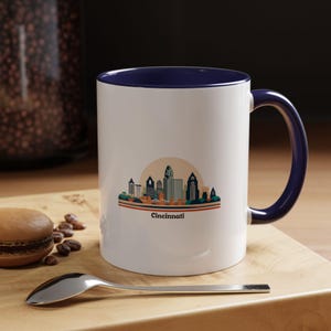 Cincinnati Coffee Mug - Ohio Gift Mug - Cincinnati Souvenir Mug - Cincinnati Tea Cup - Ohio Travel Mug - Cincinnati Art Mug