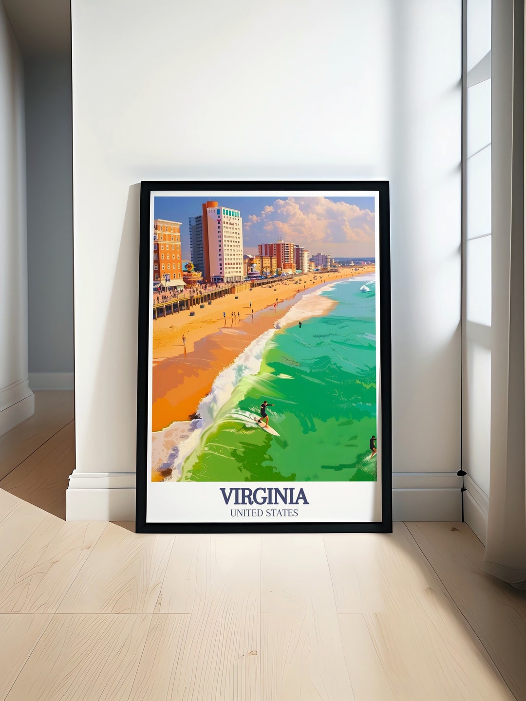 Virginia Wall Art Virginia Beach Posters Ideal for Traveler Gift