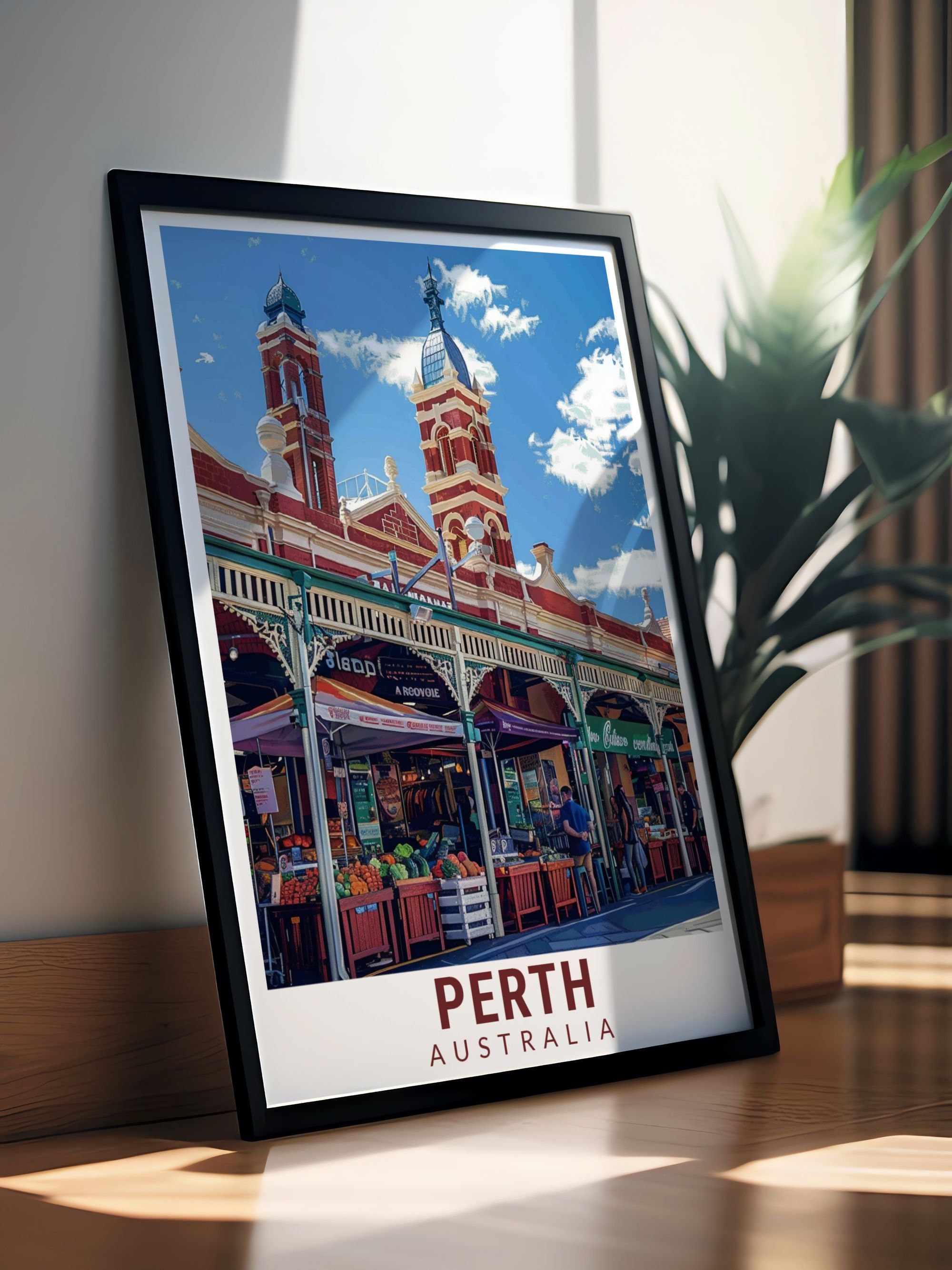 Perth Community Posters Perth Poster - Framed Posters Perth - Freemantle Markets Art - Perth ...
