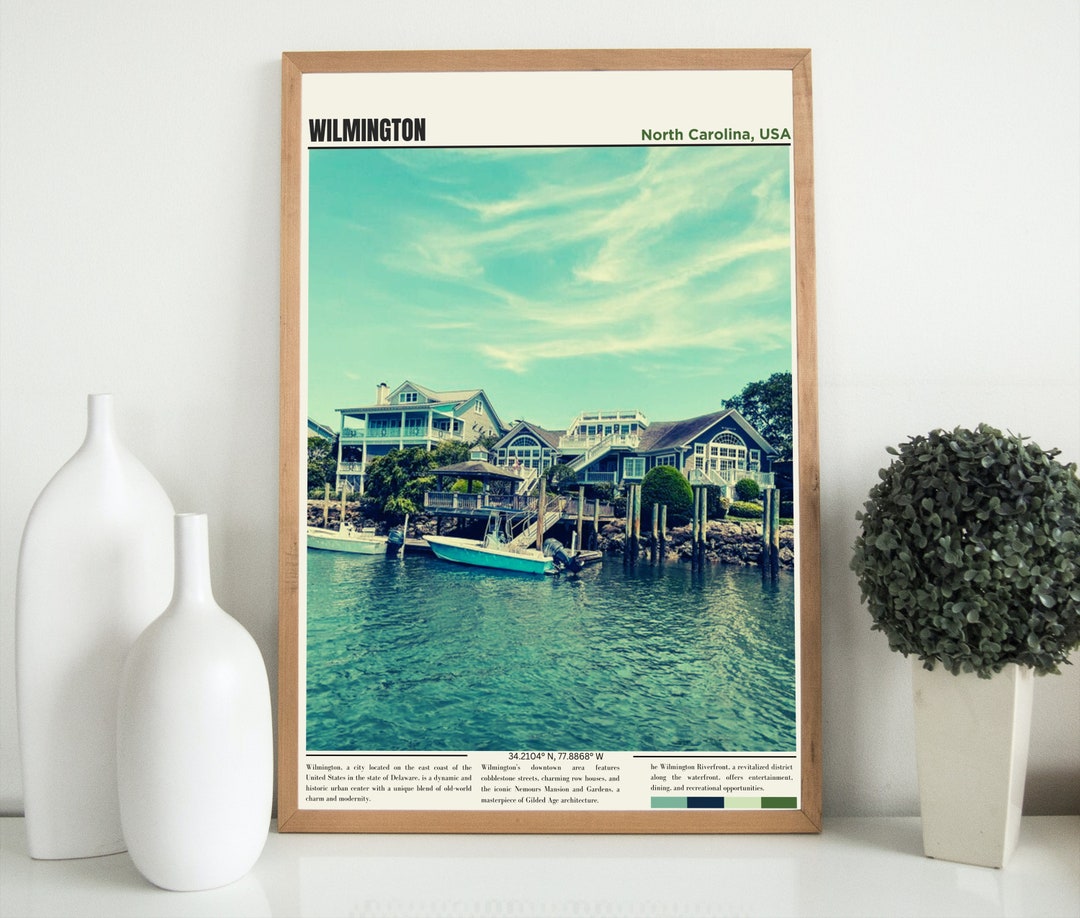 Wilmington Travel Poster, Wilmington Print, Wilmington Art Print