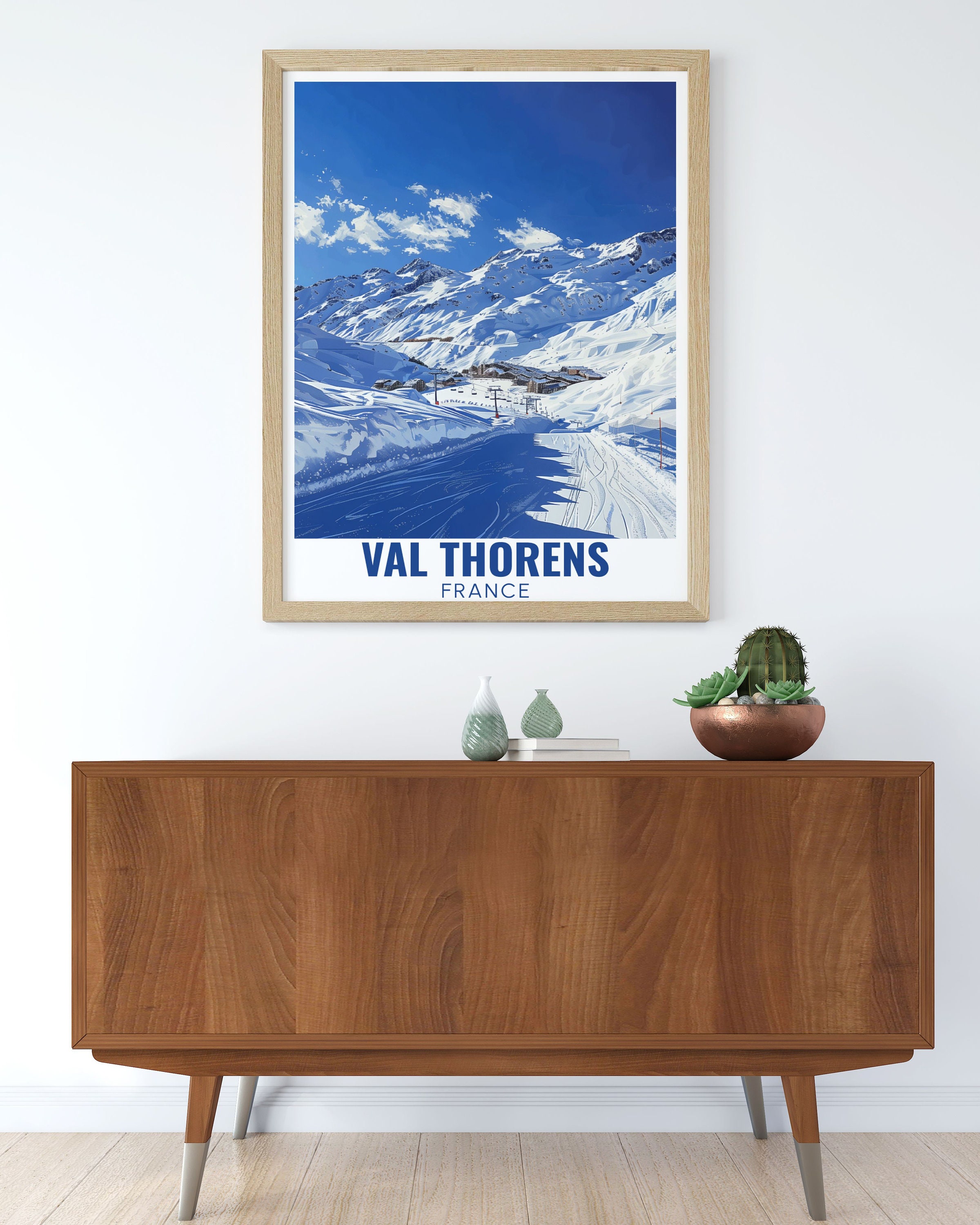 Val Thorens Art Collection Ski Resort Wall Art and Prints Val Thorens