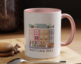 Notting Hill Mug - London Coffee Mug - Notting Hill Art Cup - London Souvenir Mug - Notting Hill Gift Mug - London City Mug- London Souvenir