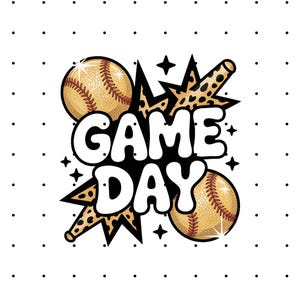 Game Day Softball PNG - Softball Shirt Design - Softball Game Shirt - Sports Shirt PNG - Softball PNG Design - Instant Download
