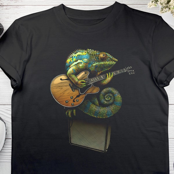 T-Shirt Chameleon Boy Plays Unisex The Family Blues Gift for Men Plus Sleeve A Friend Few Girl Other Women