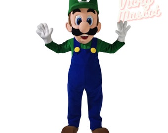 Green Plumber mascot costume