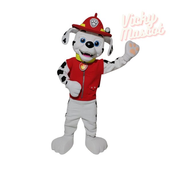 Mascot Costume Perro Bombero