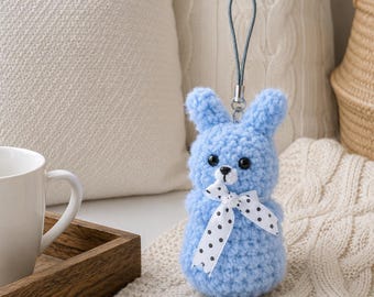 Crochet Bunny Keychain Pattern | Amigurumi Plush Toy PDF (Beginner Friendly)