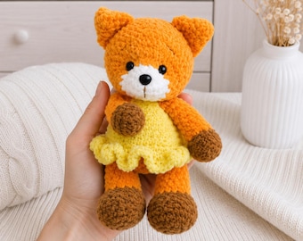 Crochet Fox Amigurumi Pattern | Detailed Plush Toy PDF (Intermediate Skill)