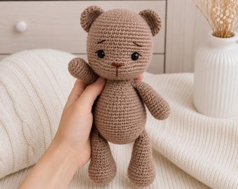 Large Teddy Bear Crochet Pattern | Amigurumi Plush Toy PDF (33cm)