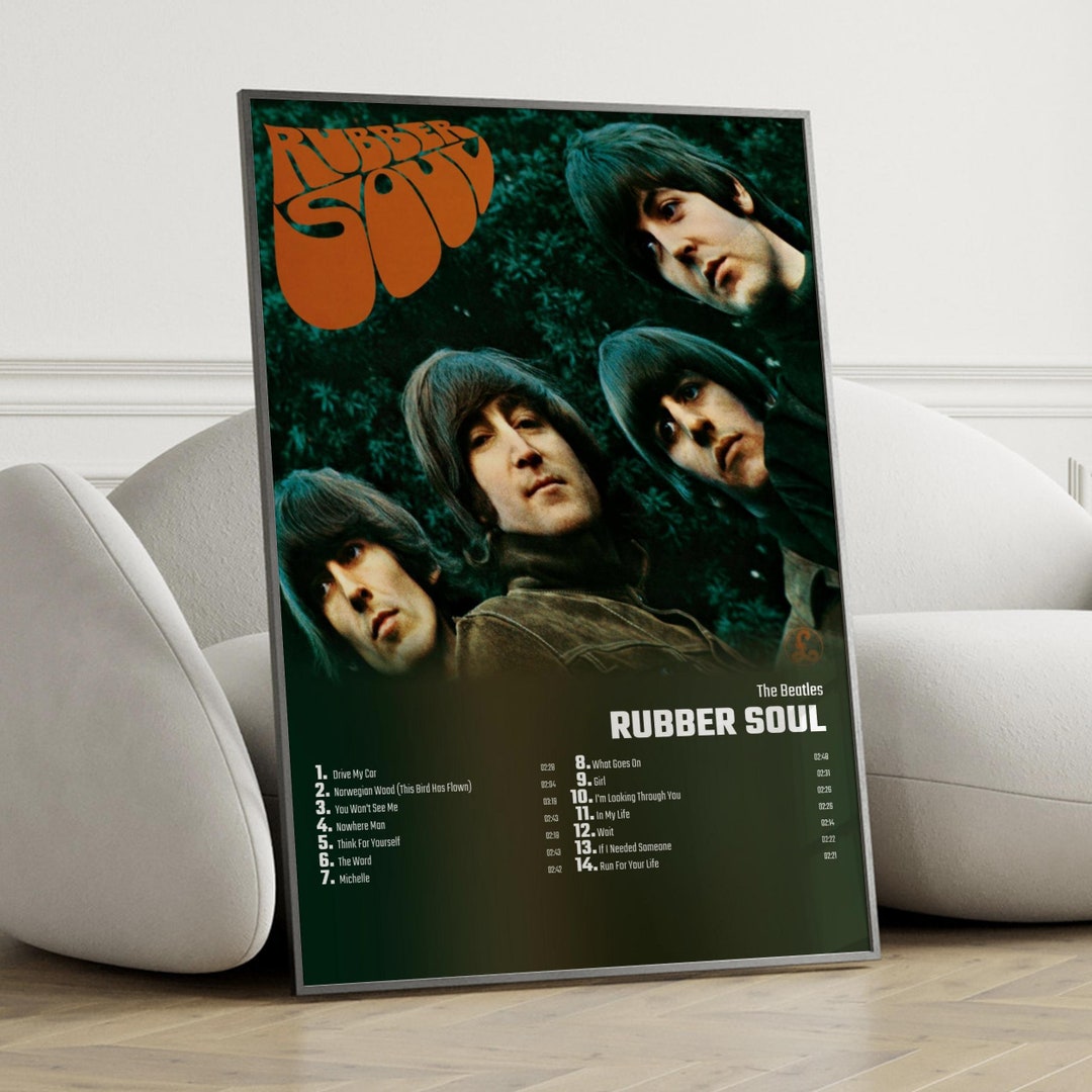 The Beatles Rubber Soul Remastered Album Cover Poster Wall Etsy