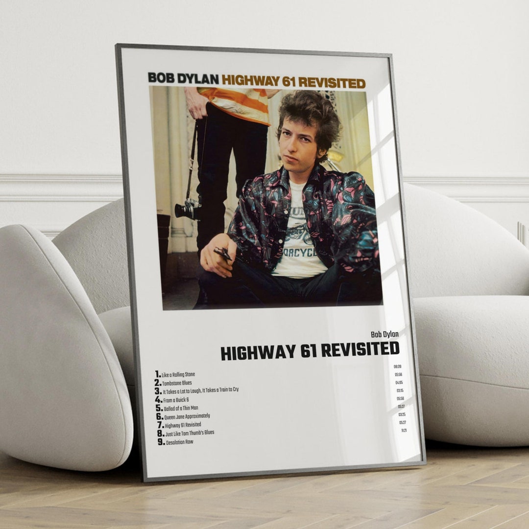 Bob Dylan Highway 61 Revisited Album Cover Poster Wall Art Etsy