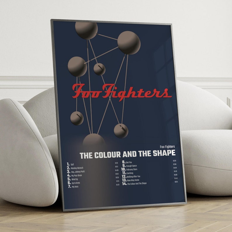Foo Fighters the Colour and the Shape Album Cover Poster Etsy