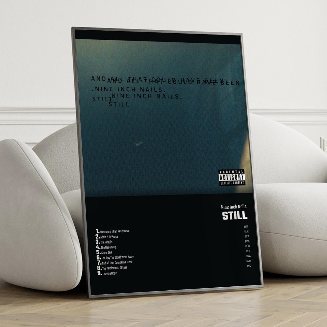 Nine Inch Nails Still Album Cover Poster Wall Art Nine Inch Etsy