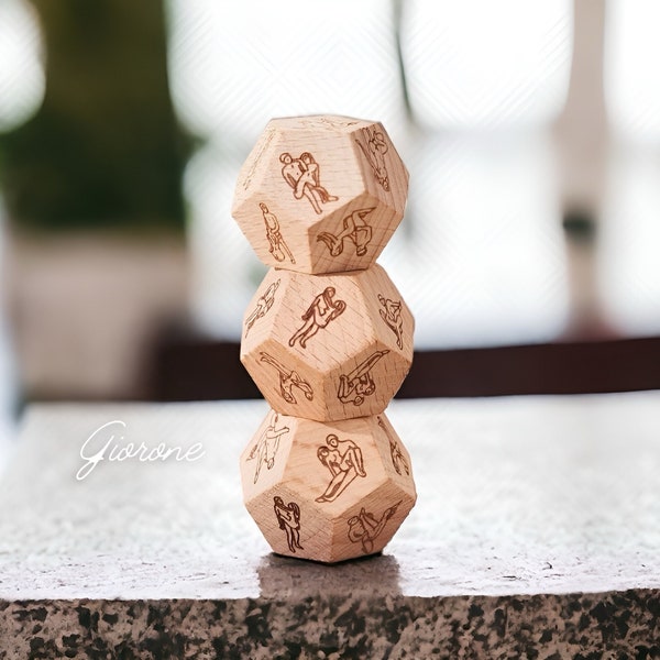 Sex Position Dice | Date Night Dice | Valentine's Day Gift | Couple Sexy Love Game Dice | Custom Girlfriend Boyfriend Wife Romantic Gift