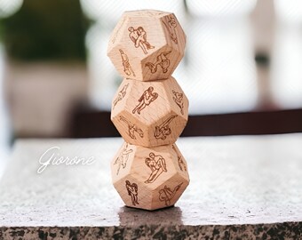 Sex Position Dice | Date Night Dice | Valentine's Day Gift | Couple Sexy Love Game Dice | Custom Girlfriend Boyfriend Wife Romantic Gift