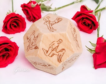 Sex Position Dice | Date Night Dice | Valentine's Day Gift | Couple Sexy Love Game Dice | Custom Girlfriend Boyfriend Wife Romantic Gift