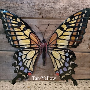 Large Metal Butterfly, Wall Decor, Garden Sculpture, Yard Art, CHOOSE Color