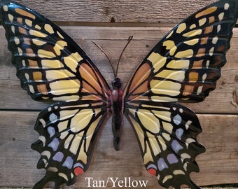 Large Metal Butterfly, Wall Decor, Garden Sculpture, Yard Art, CHOOSE Color