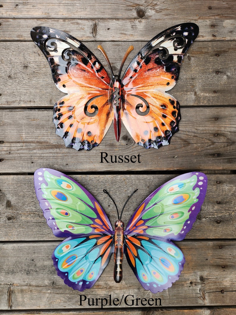 Large Metal Butterfly, Wall Decor, Garden Sculpture, Yard Art, CHOOSE