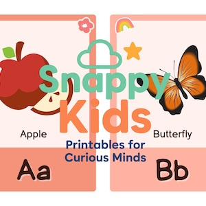 Alphabet Flashcards for Kids | A-Z Letter Recognition | Colorful Uppercase & Lowercase Cards | Preschool Learning Printable