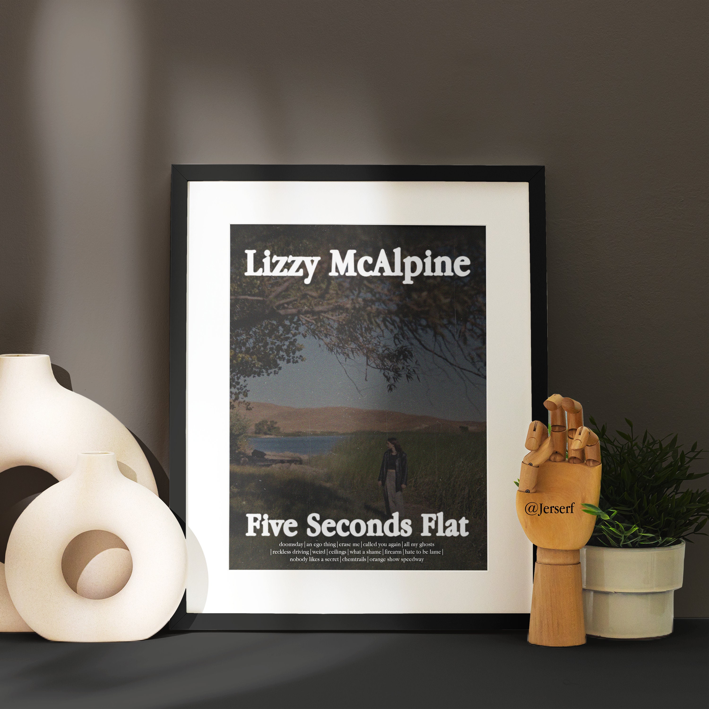 洋楽 Flat Lyne Entertainment Presents Lizzy Mcalpine - Five Seconds Flat Album Poster (digital Download