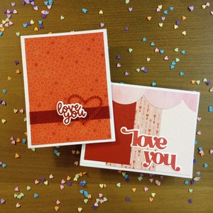 Valentine&#39;s Day Love You Cards, Set of 2
