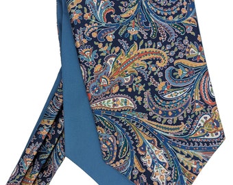 Great Missenden Blue Liberty Silk Cravat