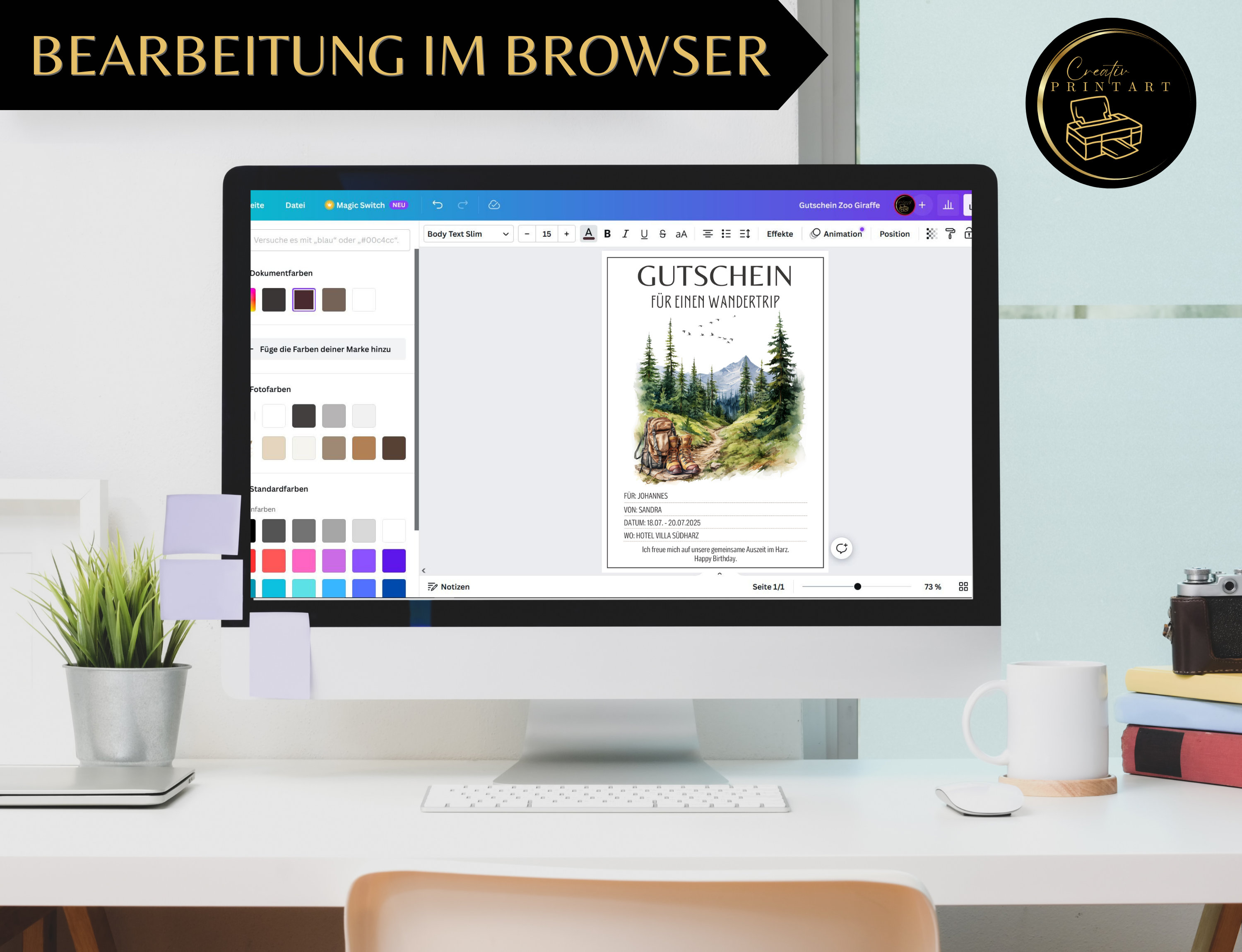 Voucher Hiking Template to Print Out Voucher Template Trip to the ...