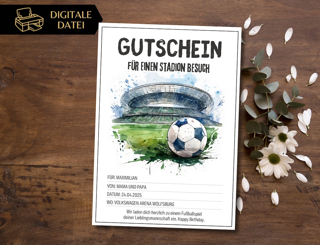 Voucher Football Template to Print Out Stadium Visit Voucher Voucher to