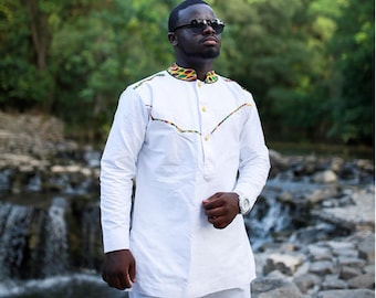 Abito Africano 3 Pezzi Agbada Babariga - Nero, Elegante, Taglie Forti Da S A 5XL, Fatto A Mano