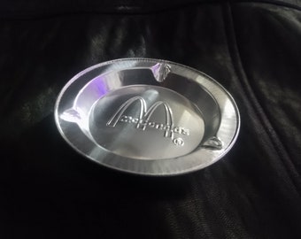 Vintage (never used) aluminum McDonald's table ashtray