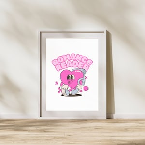 Romance Reader Wall Art | Wall Art for Readers | Office Wall Art | Library Wall Art | Bookish Digital Prints