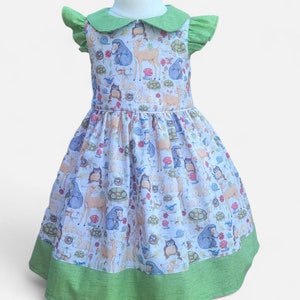 Woodland Animal girls dress, Wild Woodland dress, Birthday party dress,  Girls dress, Baby woodland dress Size 3T Ready to Ship