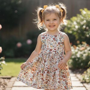 Wildflower 1st Birthday Girls Dress: Wildflower Party dress - Handmade Wildflowers  Dress - Toddler Birthday Dress - Girl Dress