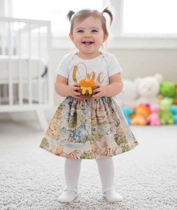 Winnie the Pooh 1st Birthday Outfit - Classic Pooh Birthday Dress -cake  Smash Pooh Dress -pooh Little Girl Outfit-pooh First Birthday - Etsy Israel