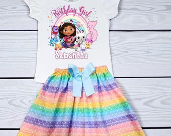 Ensemble maison de poupée personnalisée Gabby&#39;s : ensemble jupe et chemise Gabby Girls