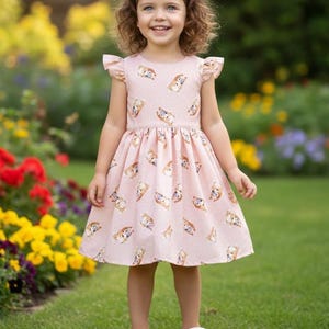 bingo birthday dress Baby Girl Toddler Birthday BLUEY Dress main image 1