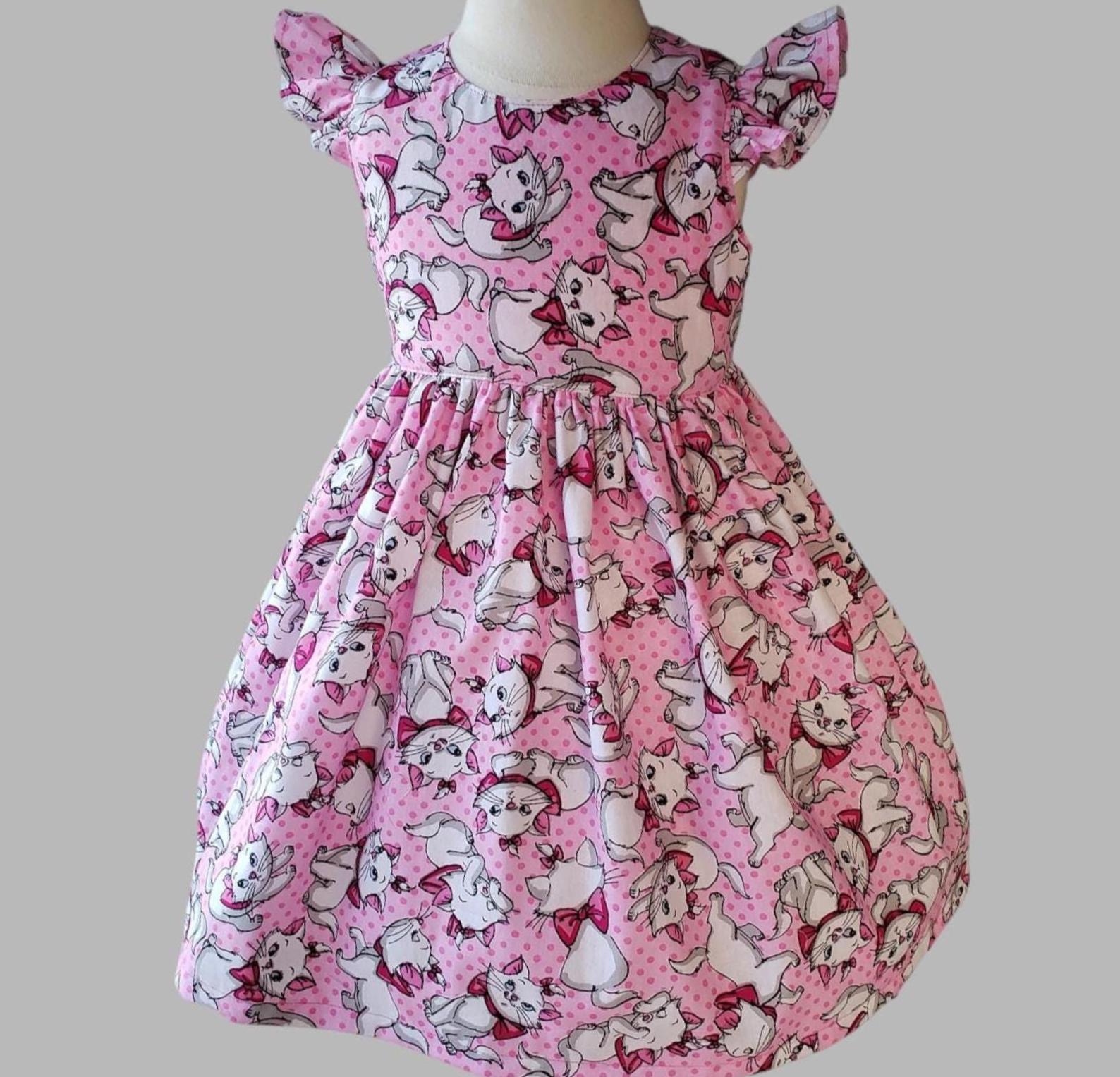 Aristocats Dress - Marie Dress - Pink Marie Dress - Marie Girls Dress ...