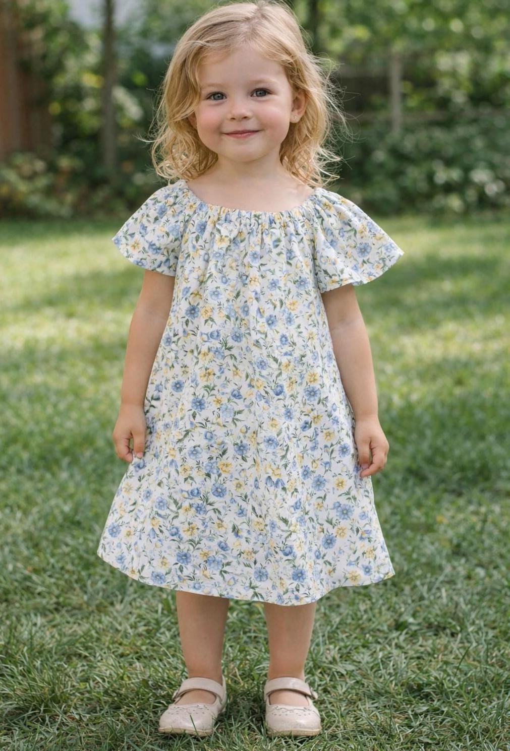 Peasant Dress Blue - Etsy