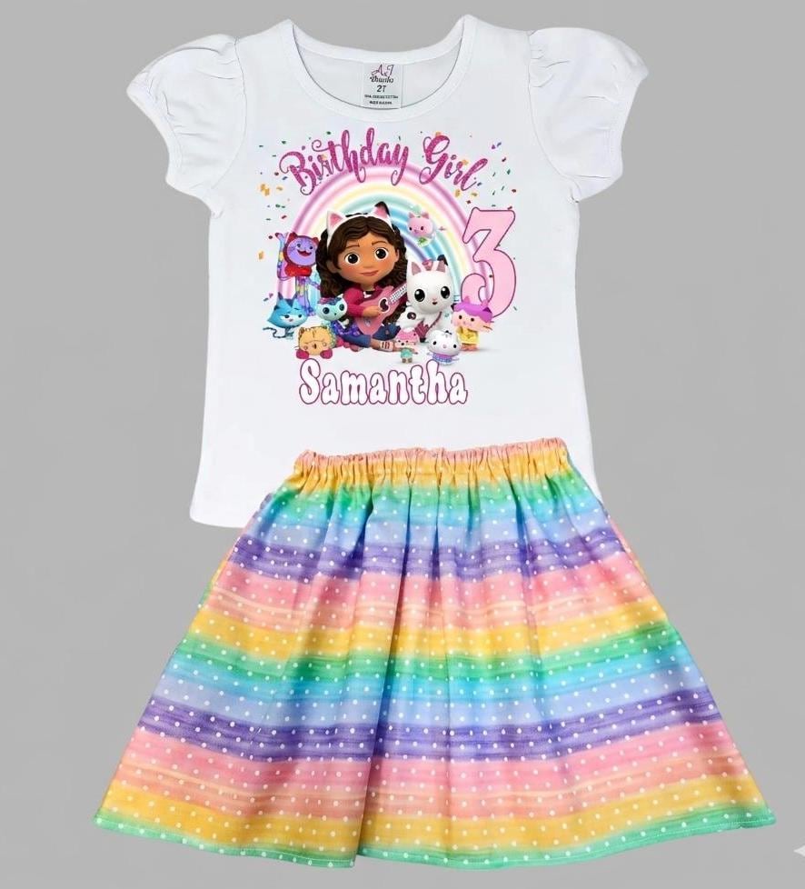 DreamWorks Gabby's Dollhouse Meisjes Nachtjapon | Gabby Kat Nachtjapon | Meisjes Nachtjaponnen | Blauw 134