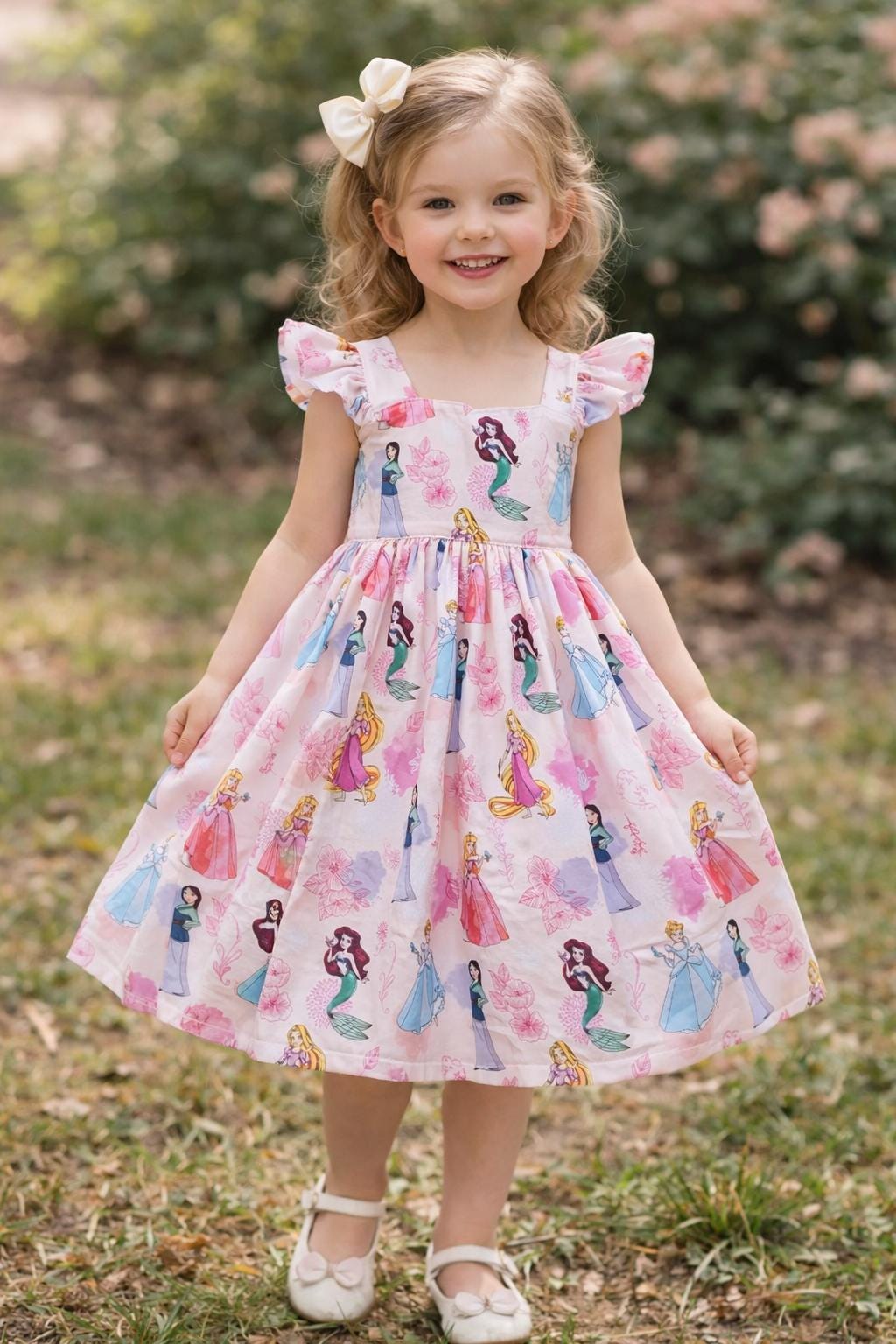 Aurora Dress Pink and Blue - Etsy