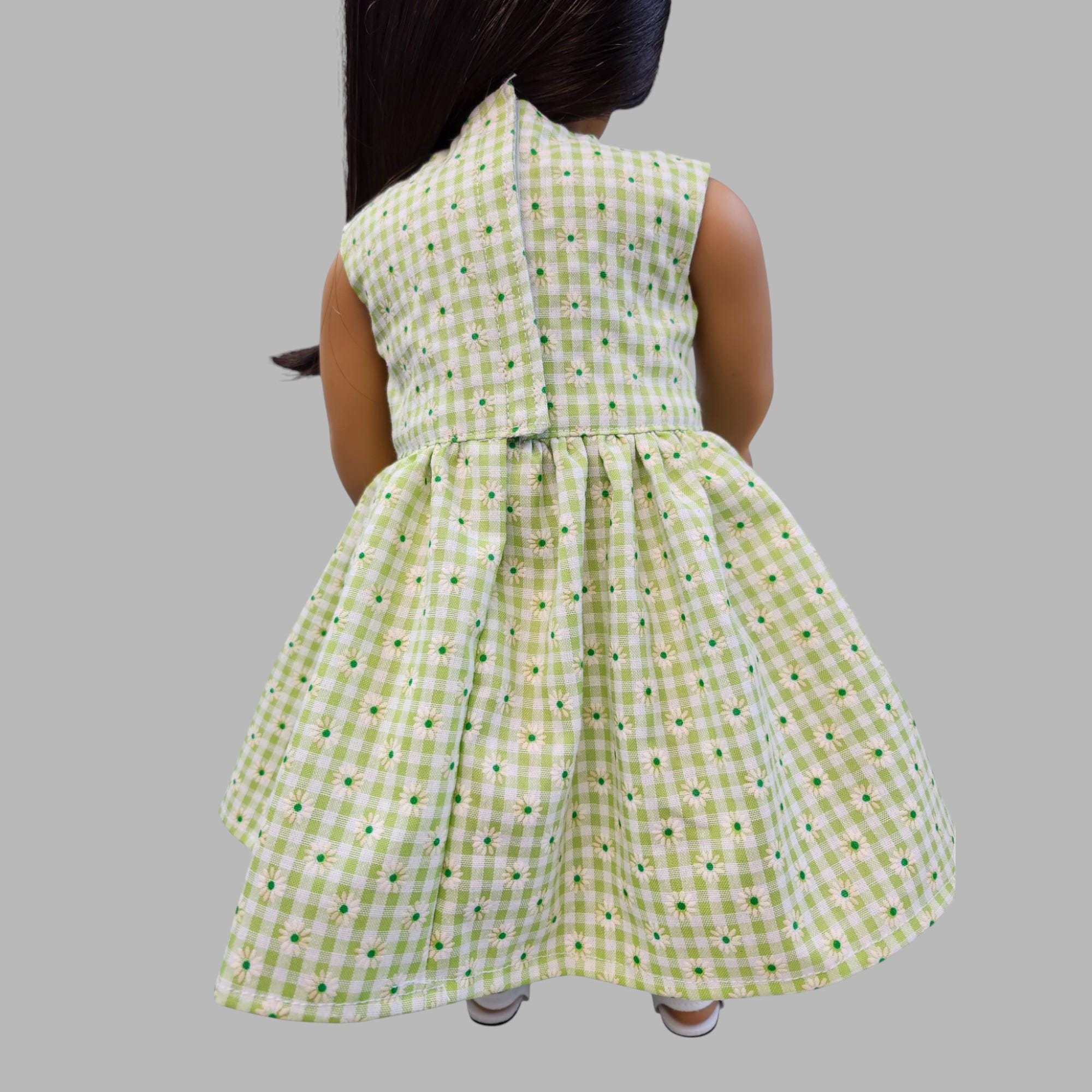 flowy homecoming dresses Green Gingham Cindy Mini Dress main image 0