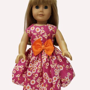 18 in Doll dress, Dress for 18 in dolls, Wildflowers Doll Dress, 18 inch Doll Clothes, Doll Dress for any 18&quot; doll