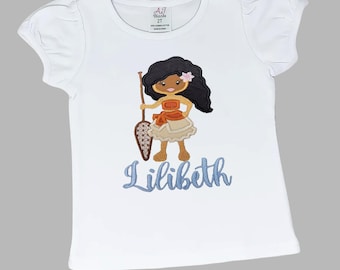 Moana Inspire Girls Shirt - Moana Personalized Shirt - Princess Moana Shirt - Moana Shirt