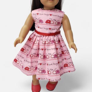 Vestito per bambola Love Bug da 18&#39; - Vestito per bambola Love Bug rosa - Vestito per bambole da 18&#39; - Vestito rosa per bambola - Vestiti per bambole, Vestiti per bambole