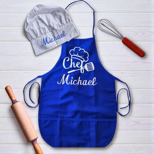 Personalized Kids Apron - Embroidered Chef Apron - Kids Personalized Aprons - Aprons