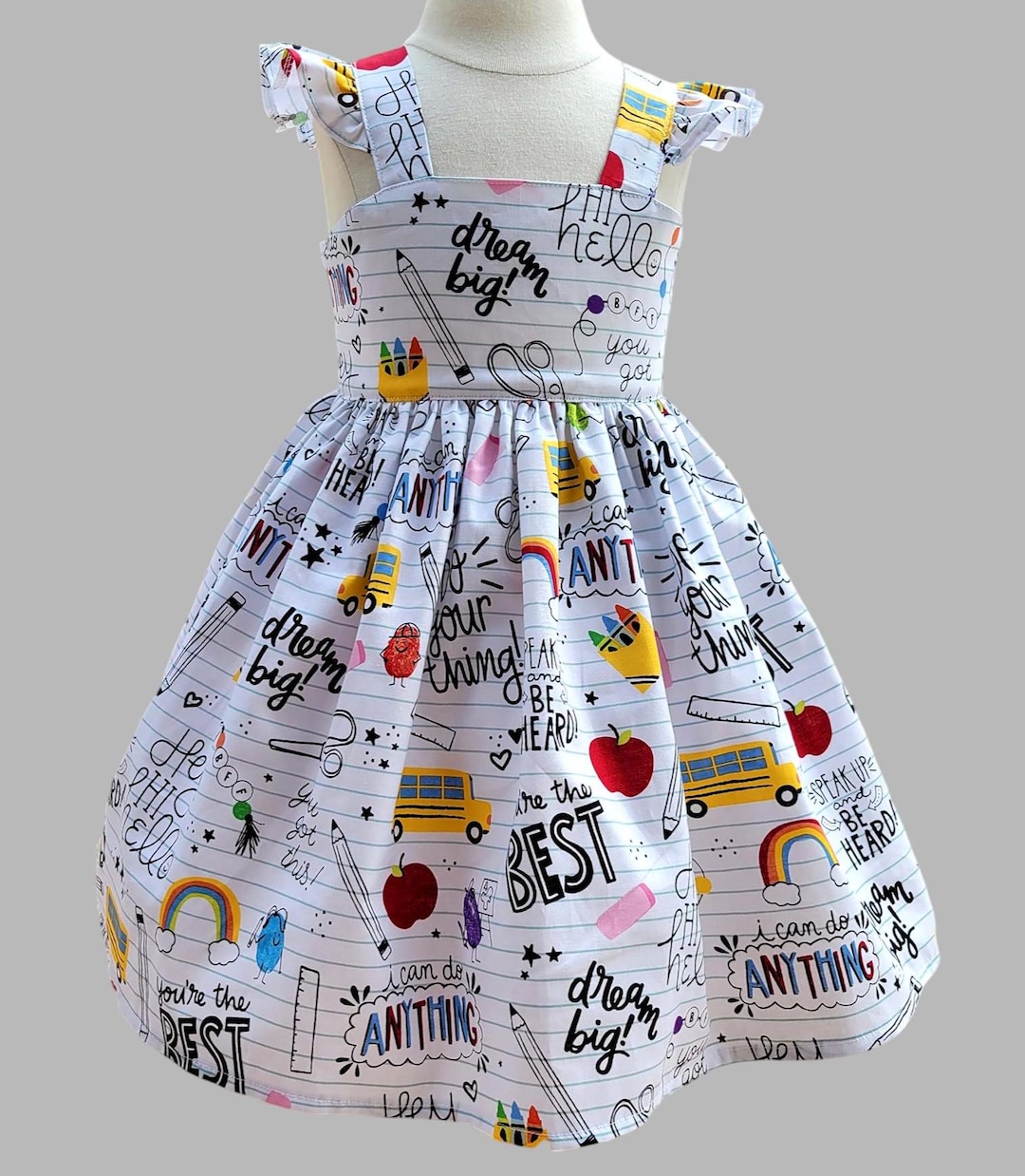 Kindergarten Dress School Dress for Girls Back to School Dress