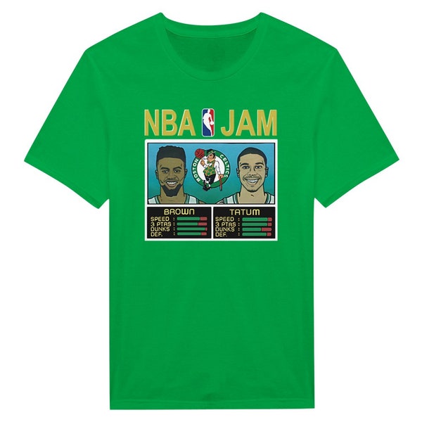 Celtics NBA Jam Brown and Tatum T-Shirt