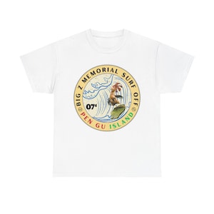 Chicken Joe Surfs up Big Z Memorial Surf Off Unisex Heavy Cotton Tee