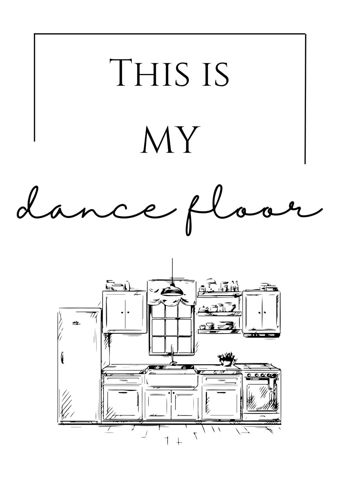 Novelty Printable Digital Poster Design Dancefloor Etsy